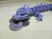 Load image into Gallery viewer, Rose Accent Articulated Dragon for RPG Settings